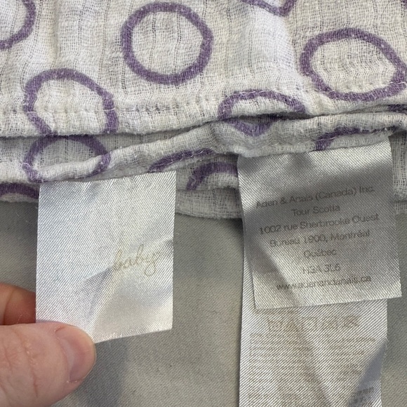 Aden + Anais - Set of 3 Lavender Muslin Blankets - Picture 5 of 5